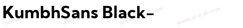 KumbhSans Black字体转换
